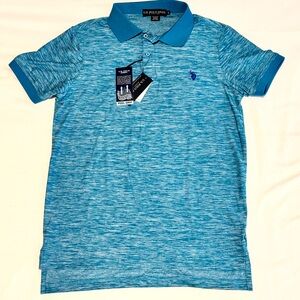 New US Polo Assn Polo Shirt Gray Men's Medium Feel Dry Technology Small NWT